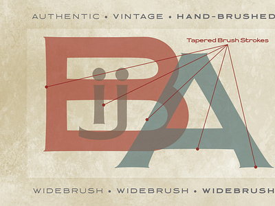 Widebrush Authentic Sign Painter Hand-lettered Font