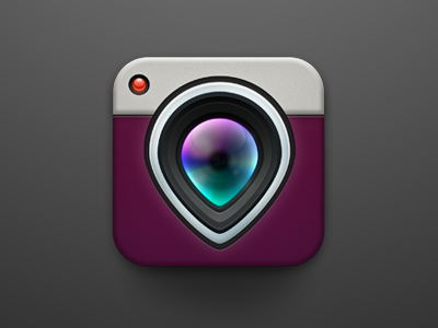 Camera icon design app application camera icon ios iphone lens photoshop social