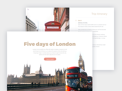 Trip itinerary clean itinerary travel ui ux website
