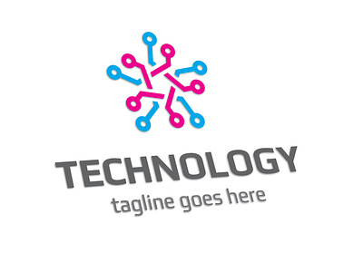Technology Logo abstract communication computer computers connection connections data digital internet it server service site star tech technology web wire