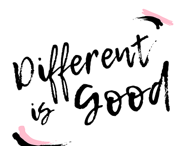 different is good different different is good good
