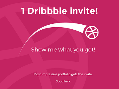 Dribbble Invite dribbble invite portfolio prospect