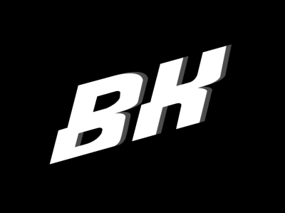 BK-slashed design logo