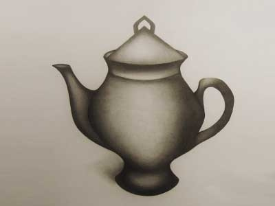 Tea time anytime art drawing sketch still life tea teapot