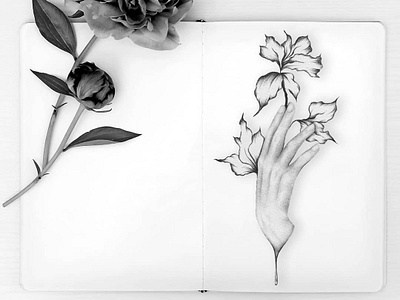 3D Hand Exercise art blackandwhite drawing graphite illustration mikhaeladavis mikhaeladavisillustration sketch