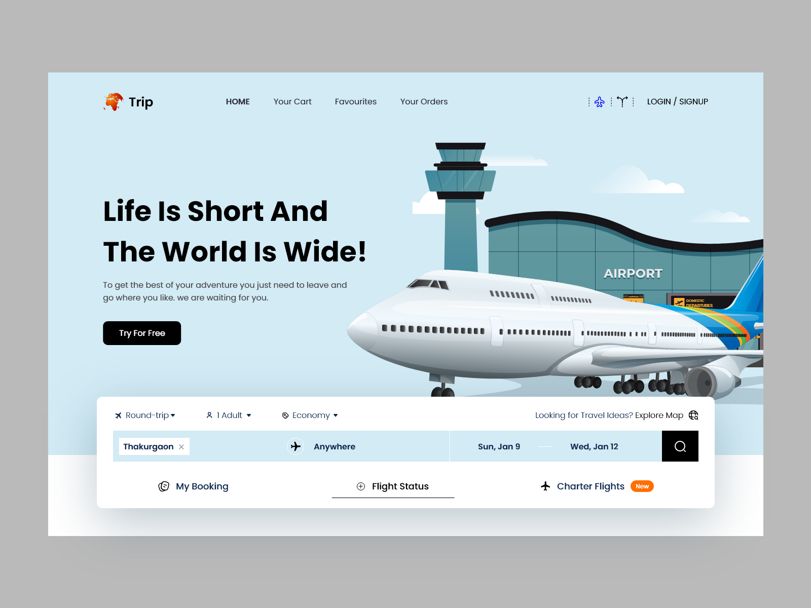 Air Ticket Booking Website By UI Zones On Dribbble