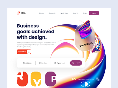 Agency landing page