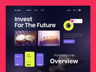 investment platform: website design
