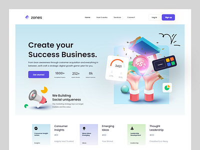 Agency landing page