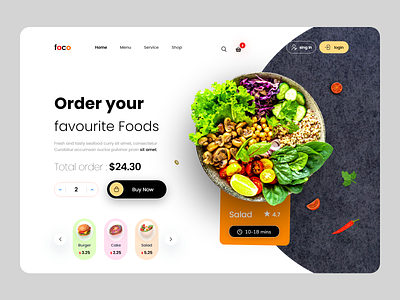 Food order Website Design 🍕