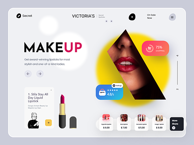 Beauty products Shopify Web design e-commerce ecommerce lipstick shopify shopify dropshipping shopify store shopify website store ui woocommerce