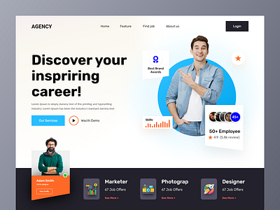 Agency landing page