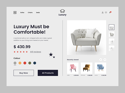 Shopify Furniture Shop website