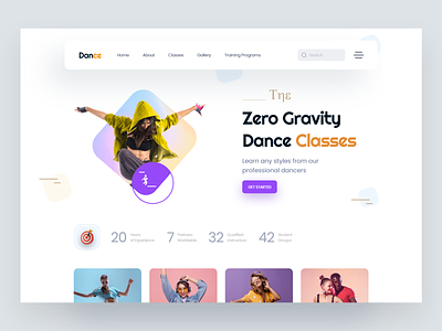 Dance Classes Website Design