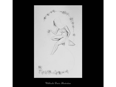 Latest WIP shot of 'Cleansing the Waters' blackandwhite contemporaryart drawing graphite illustration mikhaeladavis mikhaeladavisillustration nudeart pencildrawing shading surrealism