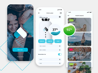 Every day health app UI/UX