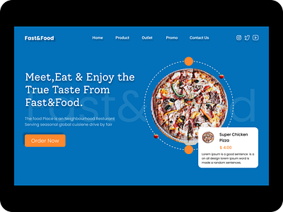 Food Booking webpage