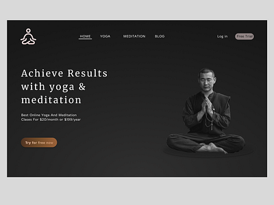 Landing page for Yoga & Meditation Centre