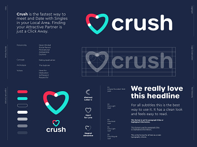 Crush - Logo Design 🧲