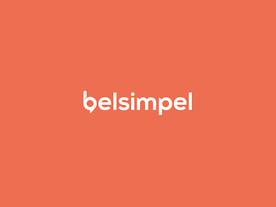 Belsimpel - logo design. bel brand branding call clean client concept custom design easy idea job logo mark online project service shop simpel simple typo web