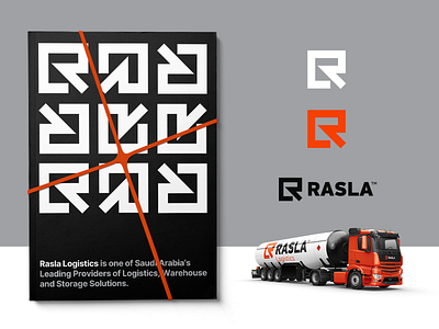 Rasla Logistics - Brand Exploration 🟧⁣⁣ arrow letter monogram logistic logistics logo logo design logo monogram management monogram provider rasla saudi arabia solution storage transport truck warehouse