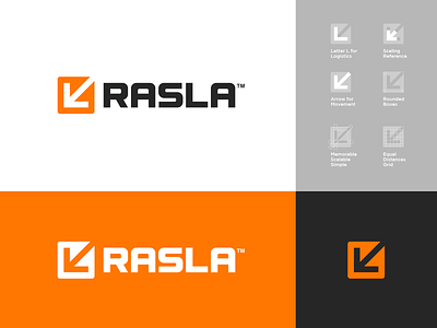 Logo Design v2 for Rasla Logistics 🟧⁣⁣