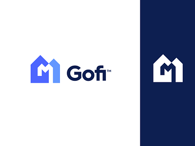 Logo Design - Gofi Mortgage 🏠 brand identity branding gofi h home homes houses logo logo design m monogram hm mortgage
