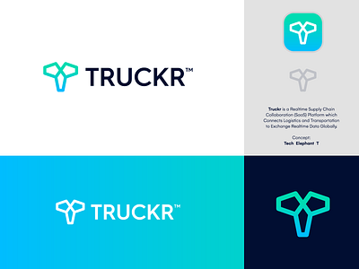 TRUCKR - Logo Design 🐘