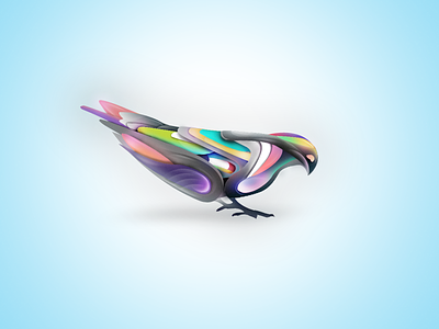 This bird has flown. bird colors free fun graphic pen psd tool
