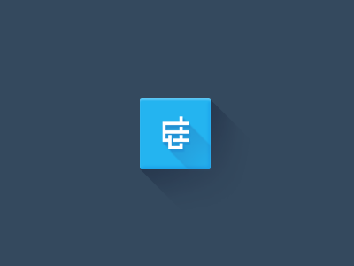 Flat Personal Logo. design flat fun icon logo