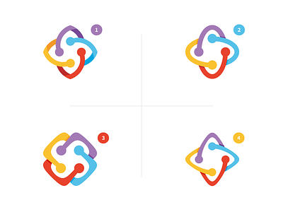 Icon Concept Pick. branding choice concept connect feedback help icon infinity logo pick