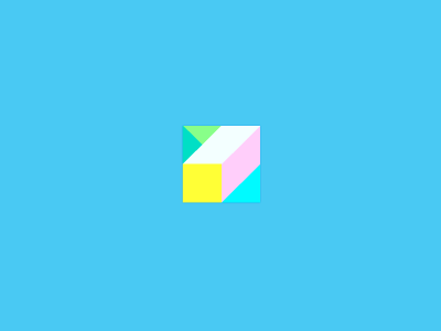 Icon Design. abstract branding brick bright cube design icon logo mark shape symmetric