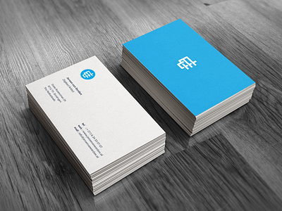 Personal Business Card. branding business cards design letter lettering logo mockup personal print psd stationary