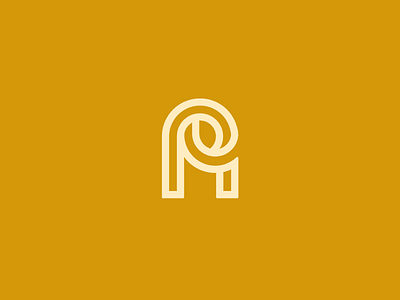 AP Monogram. a branding custom g logo mark monogram p type
