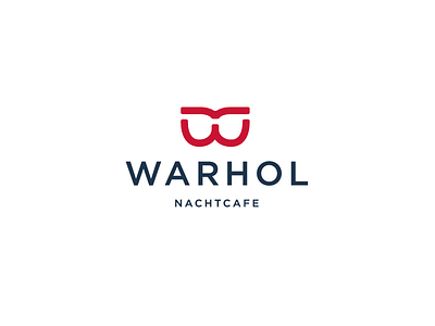 Warhol Logo Proposal. andy branding cafe club glasses logo mark negative night space warhol