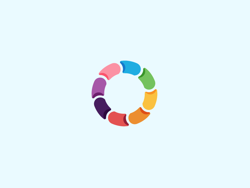 Icon wip. icon color colors happy load bar loading fun logo branding