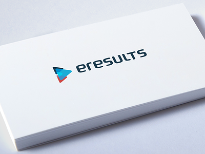 eResults. branding custom e letter lettering logo mockup print proposal results type