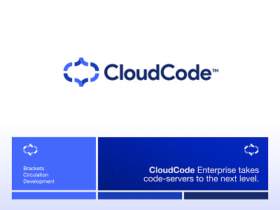 CloudCode - Logo Design v2 air bracket brand cloud clouds code codes control creative logo dev developer development enterprise light logo logo design movement rotation server synthesizer