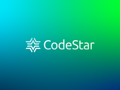 CodeStar - Logo Design ⭐ bracket code coder creator star