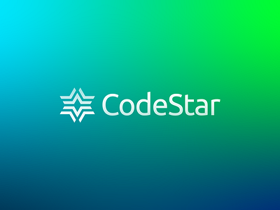 CodeStar - Logo Design ⭐ bracket code coder creator star