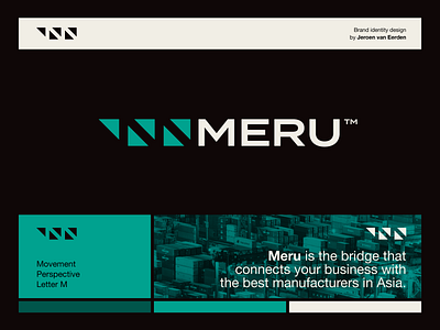 MERU - Logo Design ↗️ arrows brand identity branding containers icon logo meru navigation neg space negative space logo symbol visual identity