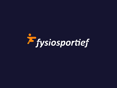 Fysiosportief. art branding custom design f icon letter logo run sport