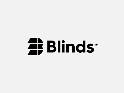 Blinds - Logo Design b blinds branding creative logo identity lettermark logo logo design monogram shade shadow shutter smart logo symbol web window