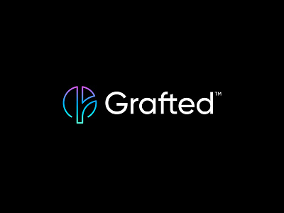 Grafted - Logo Design v3 🌱 abstract alumni branding graft grafted grafting icon identity leaf logo logo design mark monogram nature platform social students symbol tree visual identity