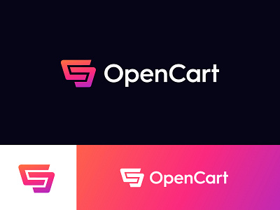 OpenCart Specialist - Logo Design (sold) brand identity branding card cart commerce logo logo design monogram ocs online open orange shop shopping store symbol ux visual identity