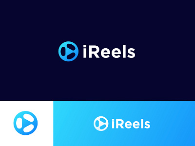 iReels - Logo Design 🎞⁣ app brand identity branding film instagram logo logo design play reel reels roll smart app video visual identity design