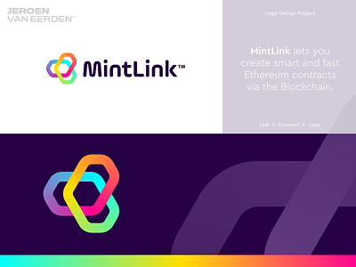 MintLink - Logo Design block blockchain chain connect creative logo crypto crypto art cryptocurrency digital art etf eth ethereum gradient logo logo design loop mint minted token visual identity wallet