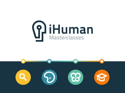 iHuman - Masterclasses. class classes education health human icons ihuman logo master technology university