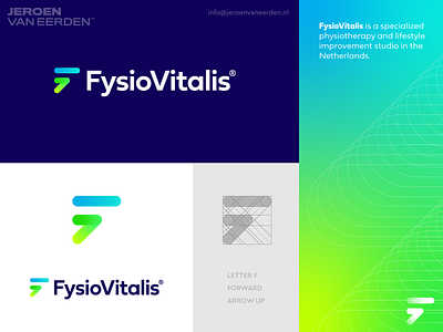 Fysio Vitalis - Logo Design v4 a b c d e f g h i j k l m n arrow branding direction fit forward health help lifestyle logo design mindset o p q r s t u v w x y z physical therapy physician physiotherapy positive service sport therapy vital