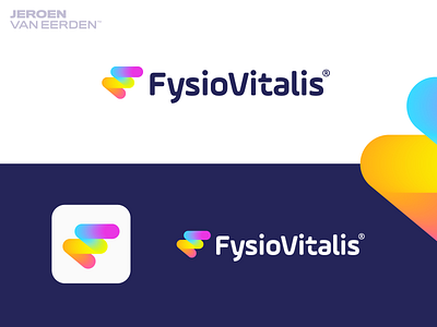 FysioVitalis - Logo Design v6 a b c d e f g h i j k l m n branding dutch fit gradient lifestyle logo monogram mood netherlands o p q r s t u v w x y z physical therapy physics physiotherapy positive sport t h e q u i c k b r o w n f o x therapy visual identity design